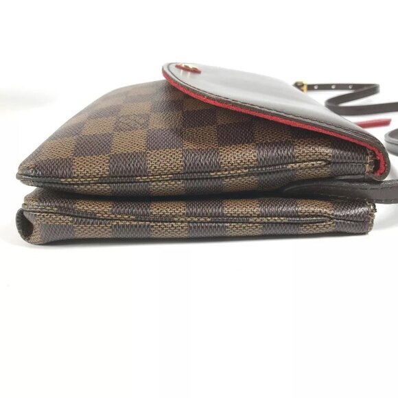 LOUIS VUITTON Damier Twice Bag Crossbody Pochette Shoulder Bag - Picture 4 of 16